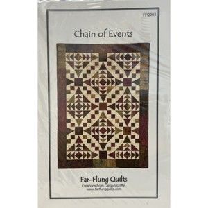 Far Flung Quilt Patterns - Chain of Events - Size 42" x 58"